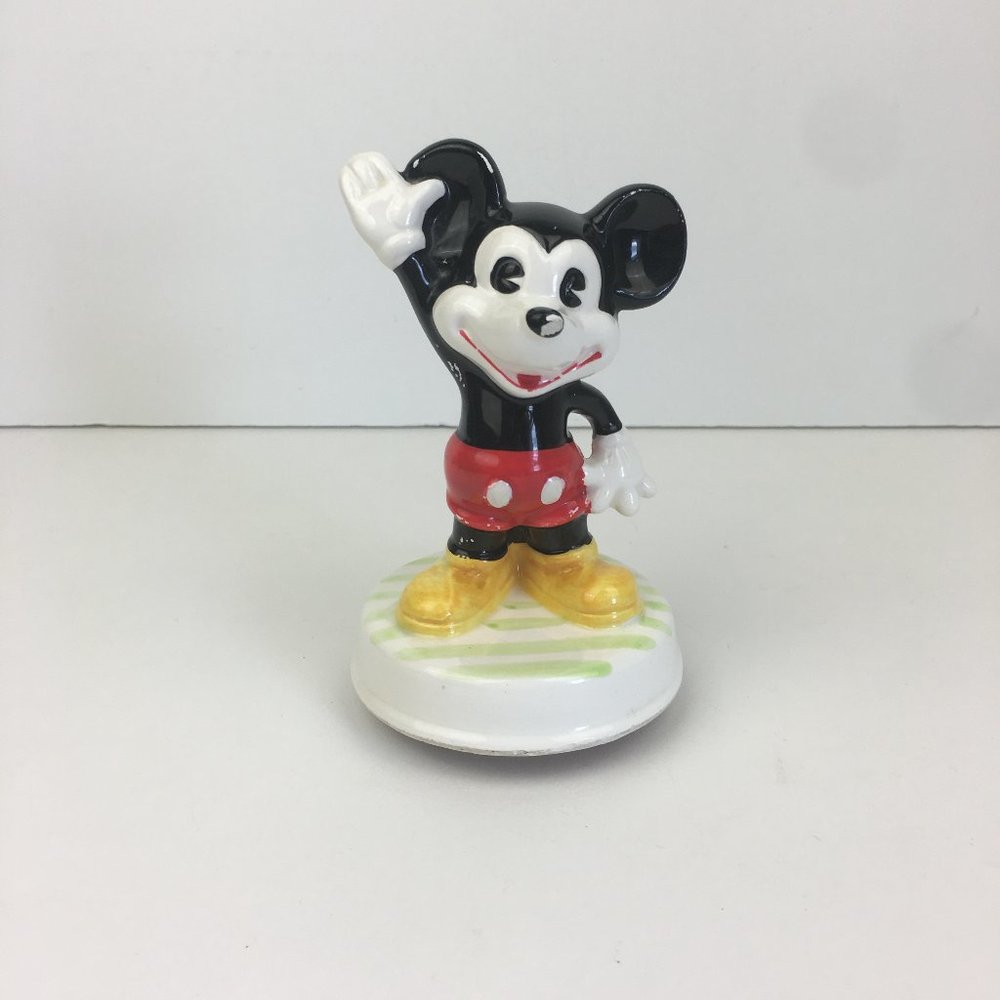 Vtg Mickey Mouse March‎ Musical Spinning Figurine